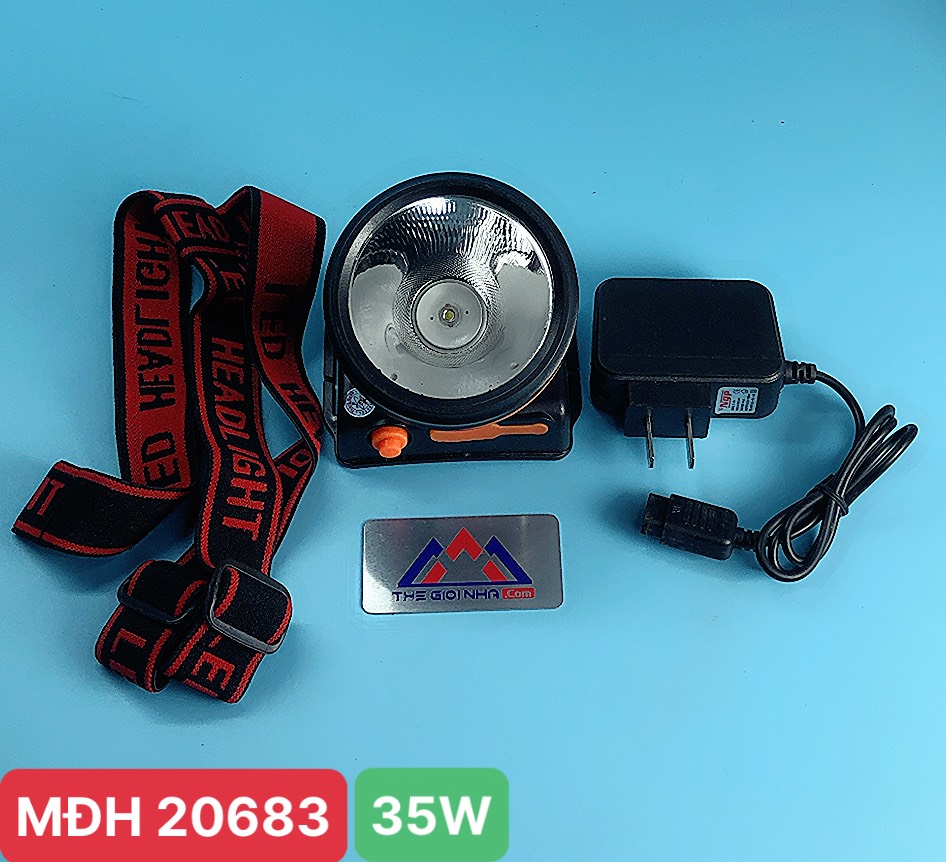Đèn pin đội đầu siêu sáng ML6 màu nâu 35W