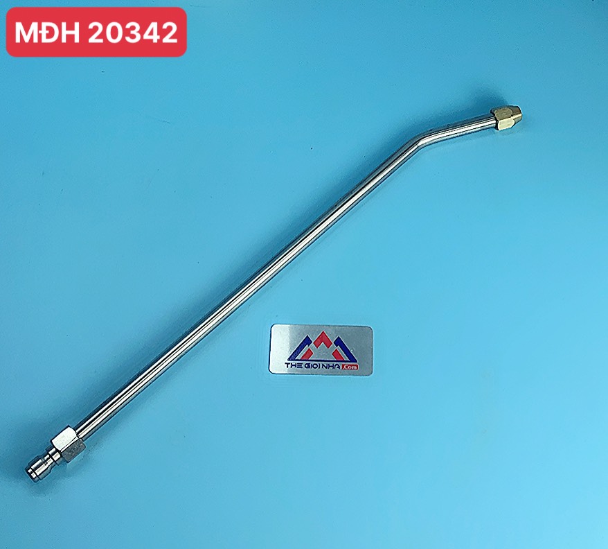 Ống nối uốn cong 30 độ U kèm đầu béc phun gắn súng xịt rửa xe cao áp