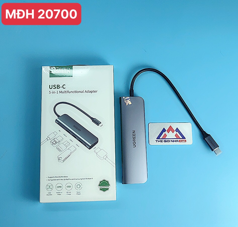 Bộ chuyển đổi TYPE C sang 3 USB 3.0 + HDMI + hỗ trợ nguồn TYPE C CM136 20050209