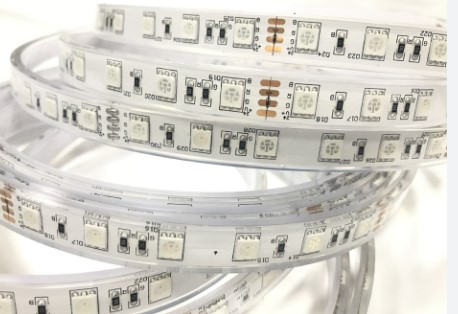 Đèn led dây dán 24V ip65 ánh sáng vàng rộng 10mm  5m/cuộn