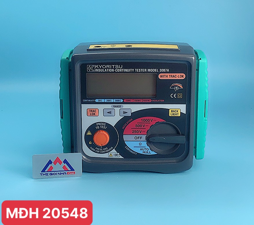 Đồng hồ đo điện trở cách điện (Mêgôm mét) Kyoritsu 3007A (1000v/2G