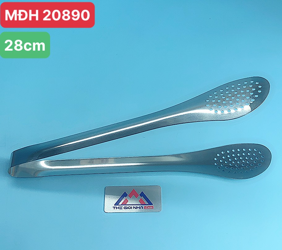 Kẹp Gắp Thức Ăn Đầu Tròn Chất Liệu Inox 28cm