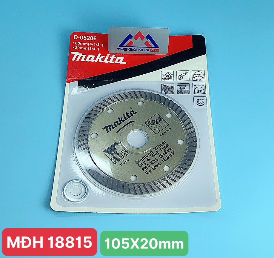 Lưỡi cắt đá kim cương phân đoạn MAKITA (105X20MM) / D-05206