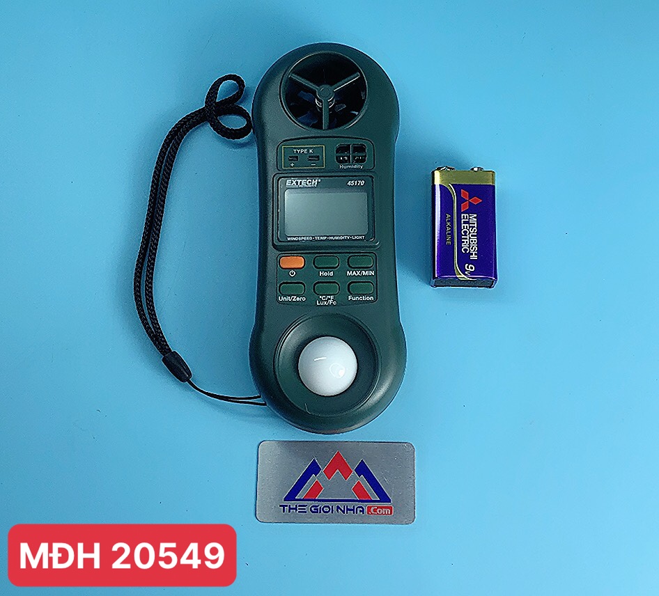 Máy đo nhiệt đô, độ ẩm, tốc độ gió, ánh sáng EXTECH 45170