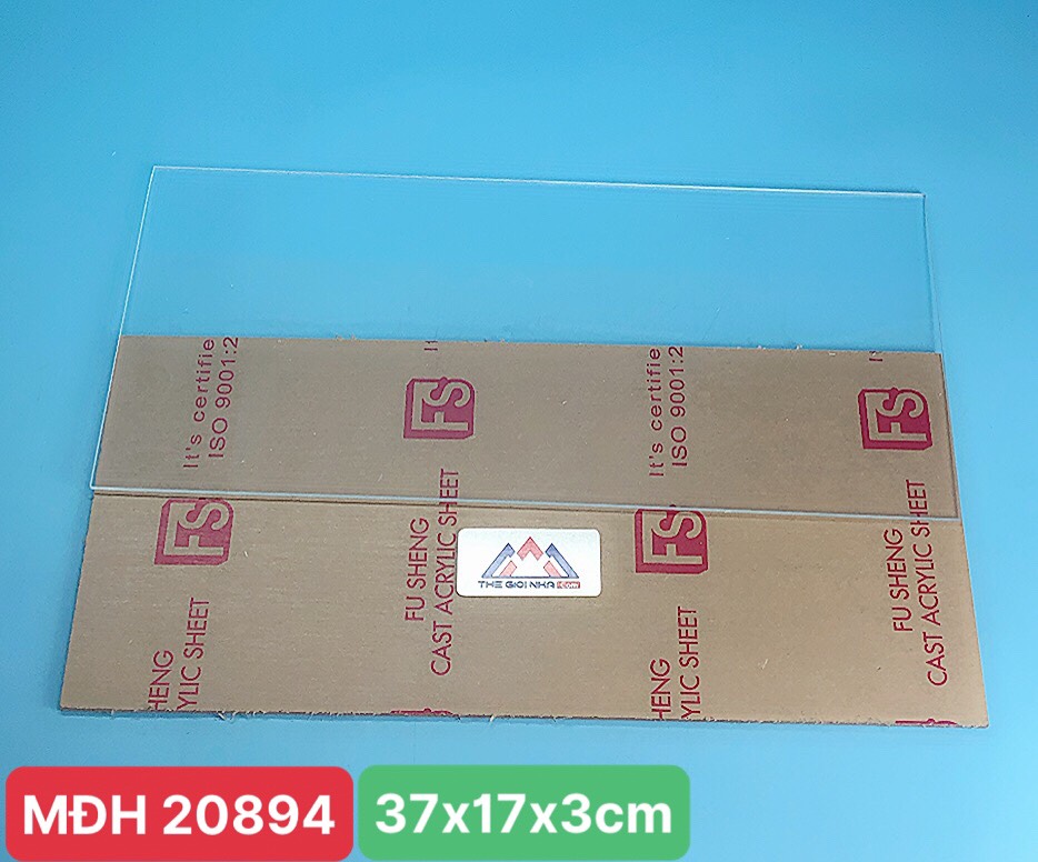 Tấm mica trong KT: 37cm * 17cm * 3mm