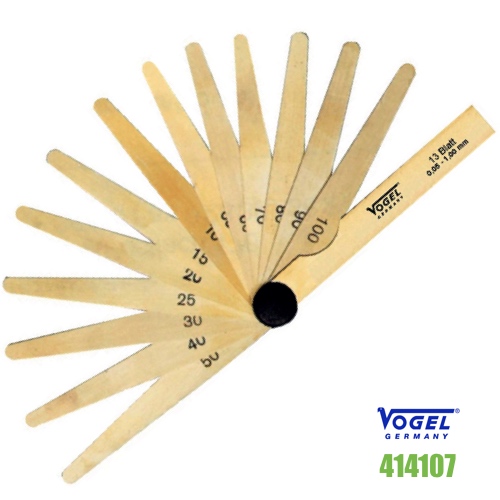 Thước căn lá đồng đo khe hở 0.05-1.0 mm -20 lá. Thước nhét bằng đồng thau.