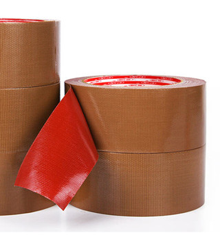 Băng keo vải Nâu 4.8F, dài 7m, 4 cuộn/cây, 25 cây/bao
