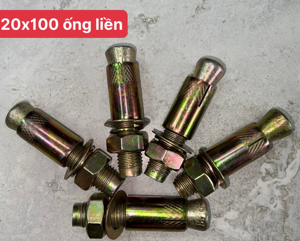 Tắc kê sắt M20, KT 20x100mm