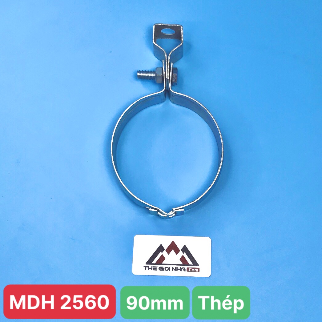 Cùm treo ống φ90mm, chất liệu thép mạ kẽm