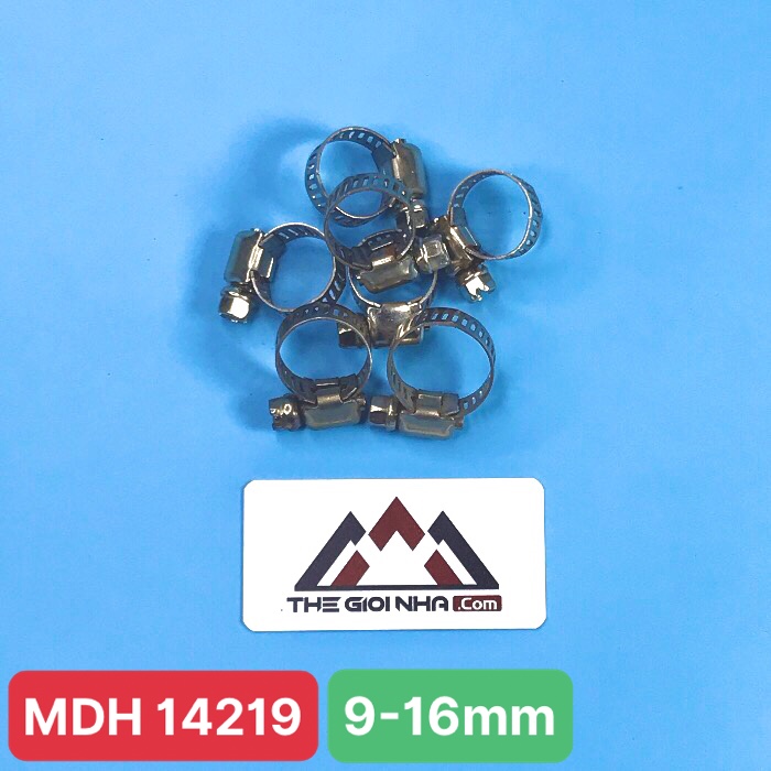 Đai xiết ống cỡ 9-16, bán lẻ hoặc 100 cái/ gói