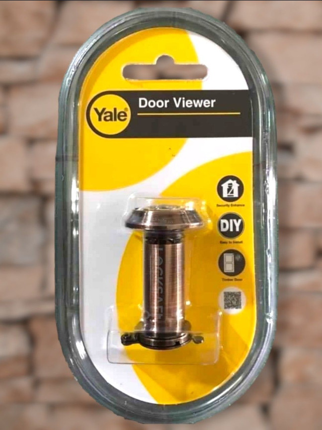 Mắt Thần Yale V0403 US11 150.505.801, 200độ, lỗ khoan: 16mm, cửa dày: 35- 60mm màu đồng cổ