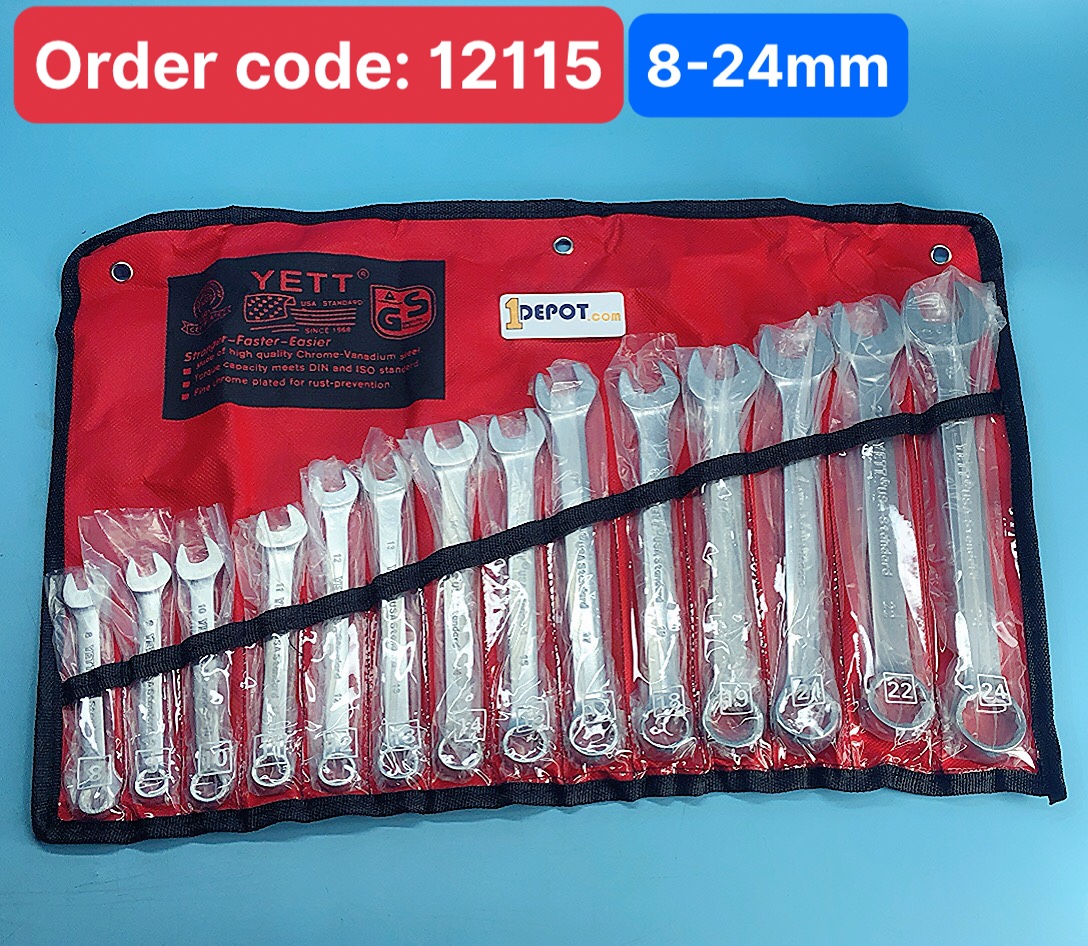 Bộ cờ lê vòng miệng YETI VM14-YETI-8-24
