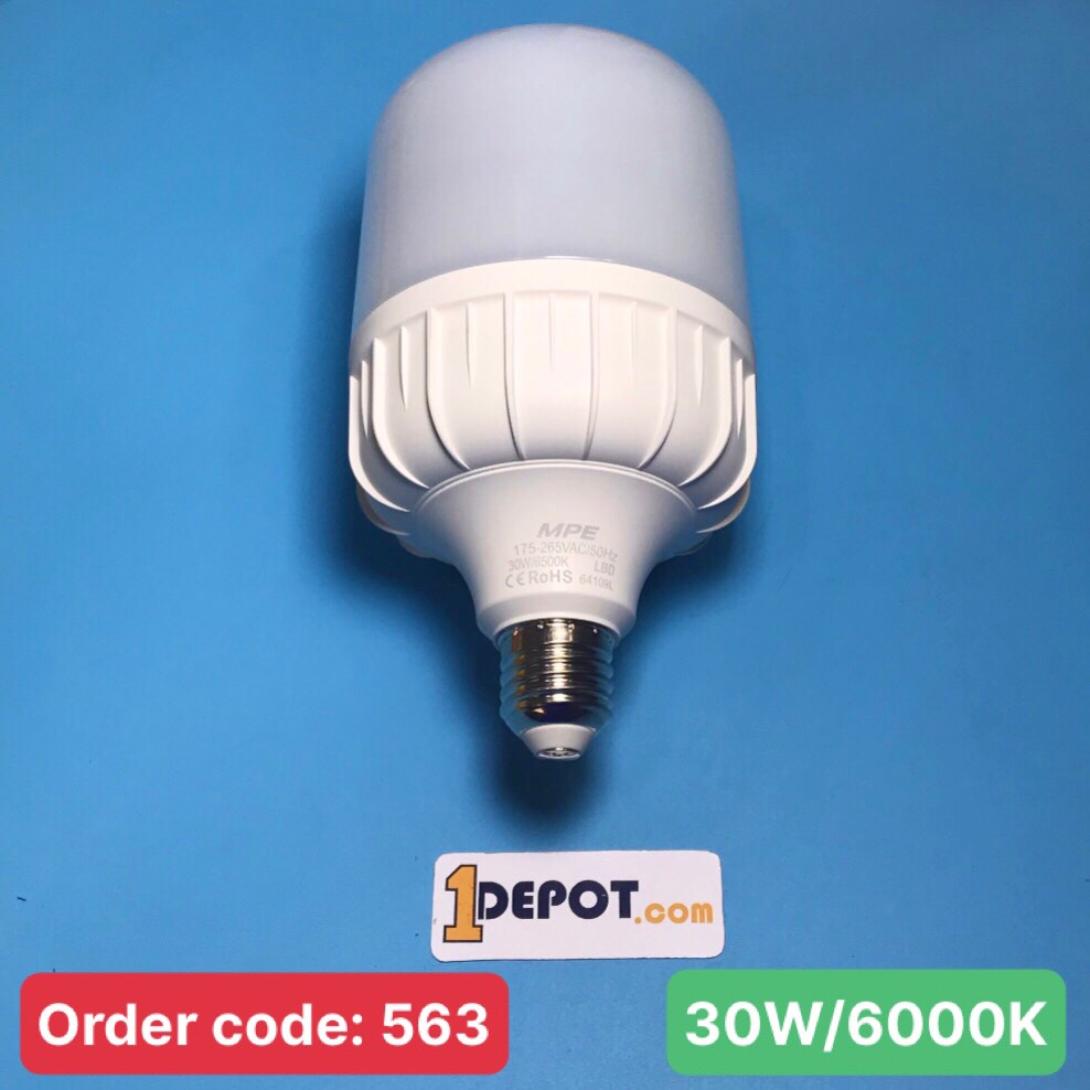 Bóng đèn Led Bulb 30W MPE LBD-30T, ánh sáng trắng