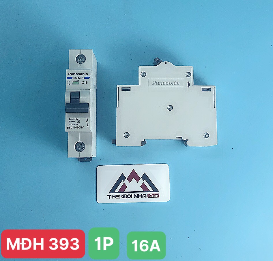 Cầu dao tự động MCB 1P 16A 6KA Panasonic BBD1161CNV, 240VAC