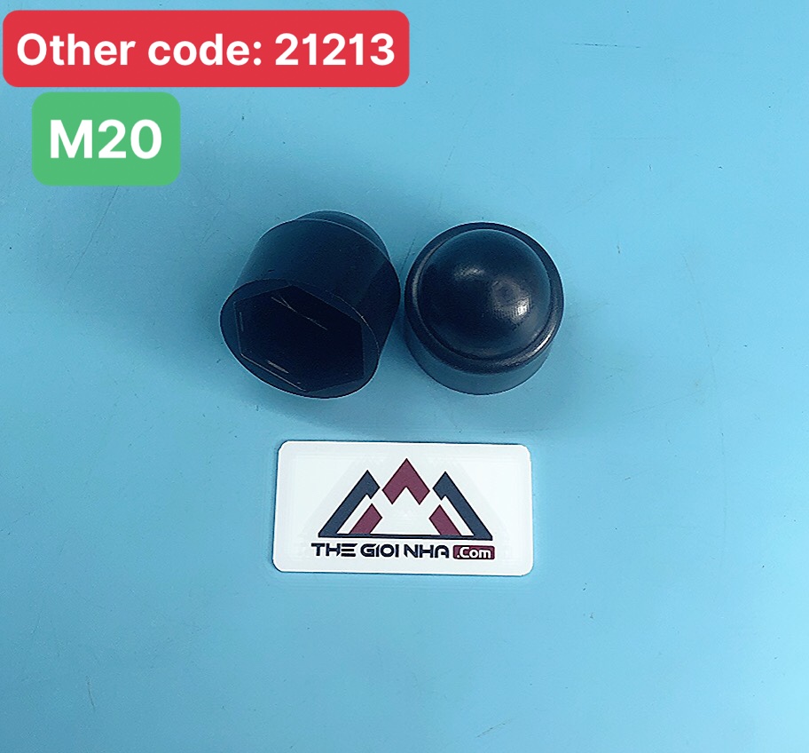 Nắp bảo vệ bu lông M20, màu đen