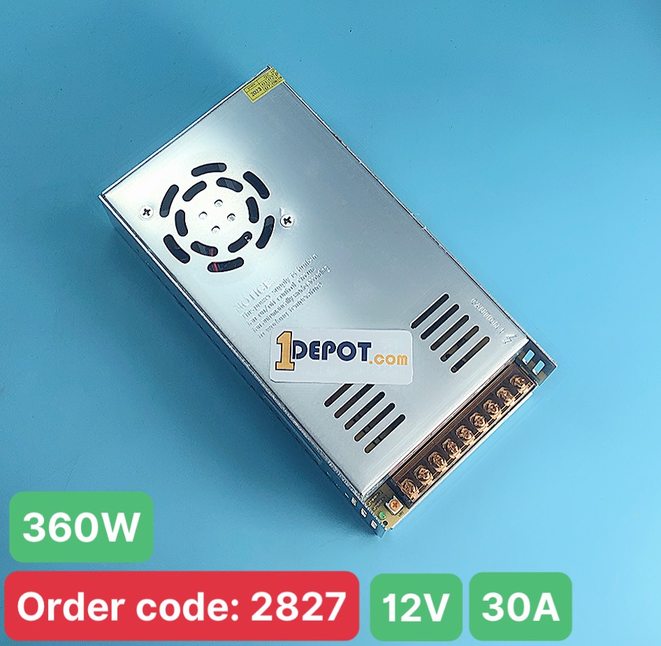 Nguồn tổ ong 12V 30A 360W, có quạt tản nhiệt Oem-114
