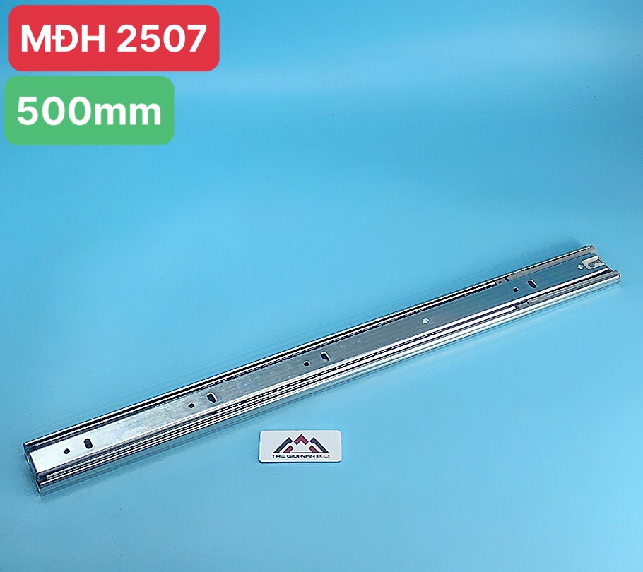 Ray bi 3 tầng mở toàn phần giảm chấn 500mm, Hafele 494.02.065, chất liệu thép