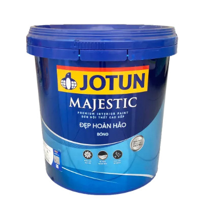 Sơn nội thất Jotun Majestic đẹp hoàn hảo bóng (mới) 9918 màu trắng mờ thùng 15L