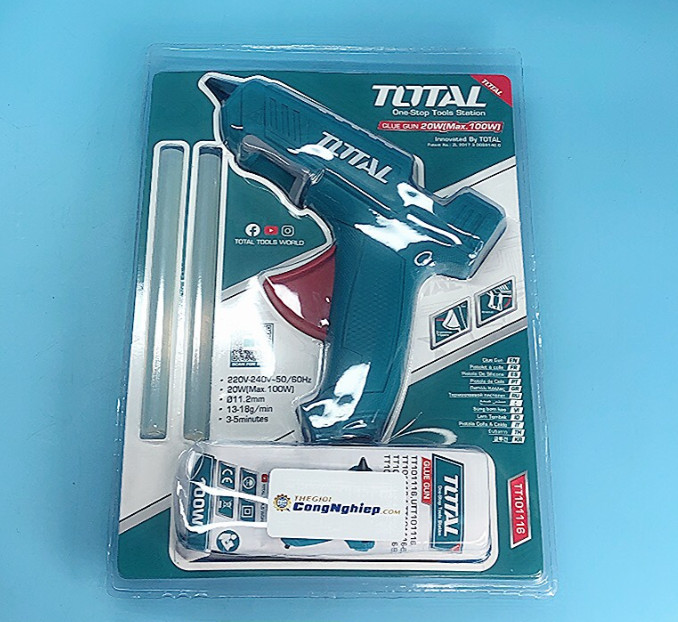 Súng bơm keo nhựa 220V- 100W Total tool TT101116