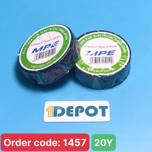Băng keo điện MPE BKD-20 màu đen 20 yard