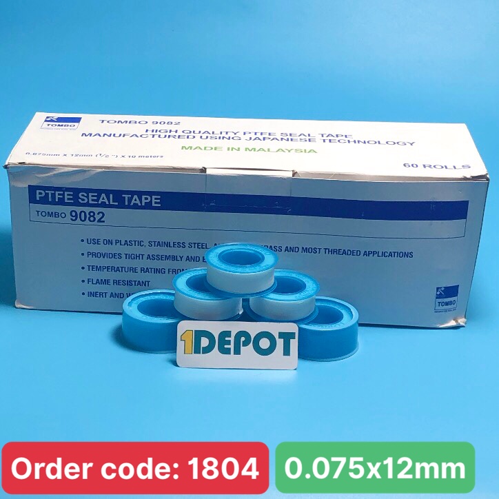 Băng keo non Tombo 9082, kích thước 0.075mm x 12mm x 10m , đóng gói 1 hộp 60 cuộn