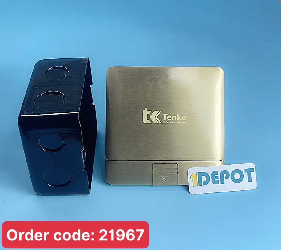 Box âm sàn đồng nguyên khối Tenko TK-J05 màu vàng