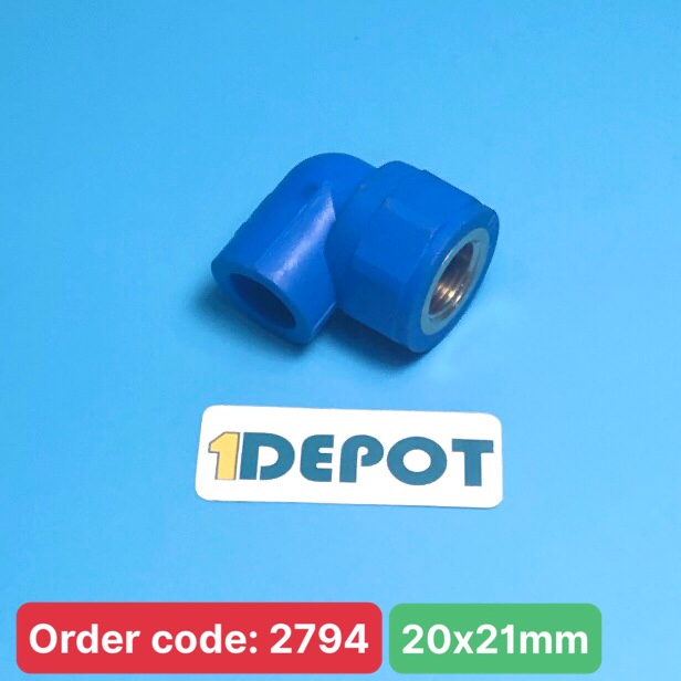 Co 90° ren trong Φ20 x 1/2 inch PPR Bình Minh