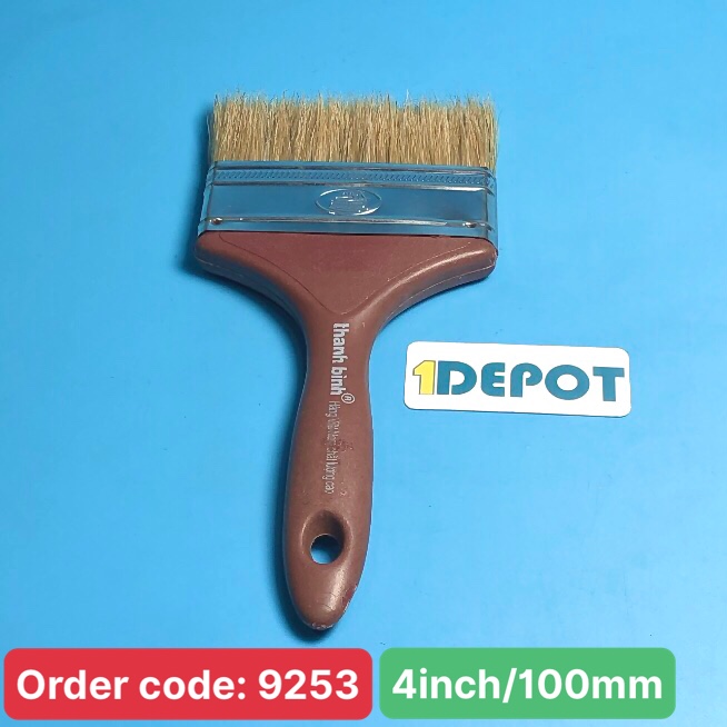Cọ cán nhựa màu nâu 4inch/10cm 1NNS40 Thanh Bình