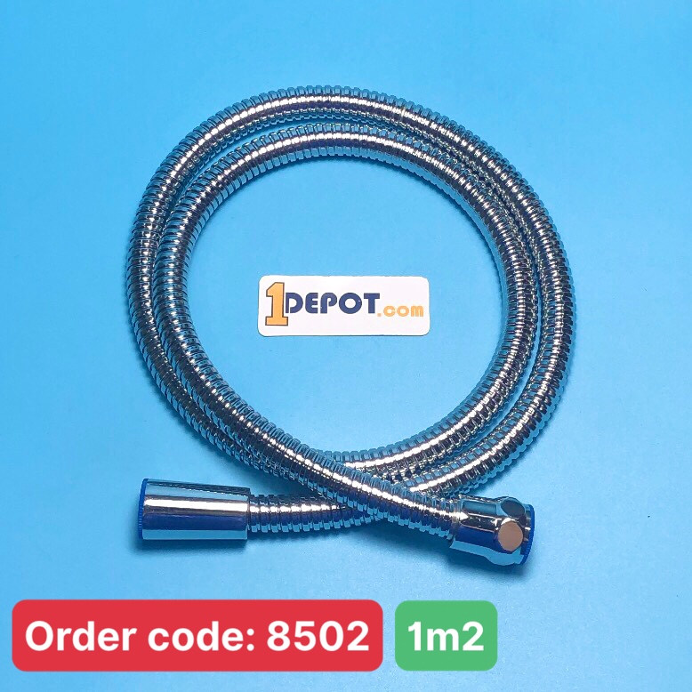 Dây sen mạ 120cm (1 đầu lốc, 1 đầu atimon, túi xanh) Luco DS-05