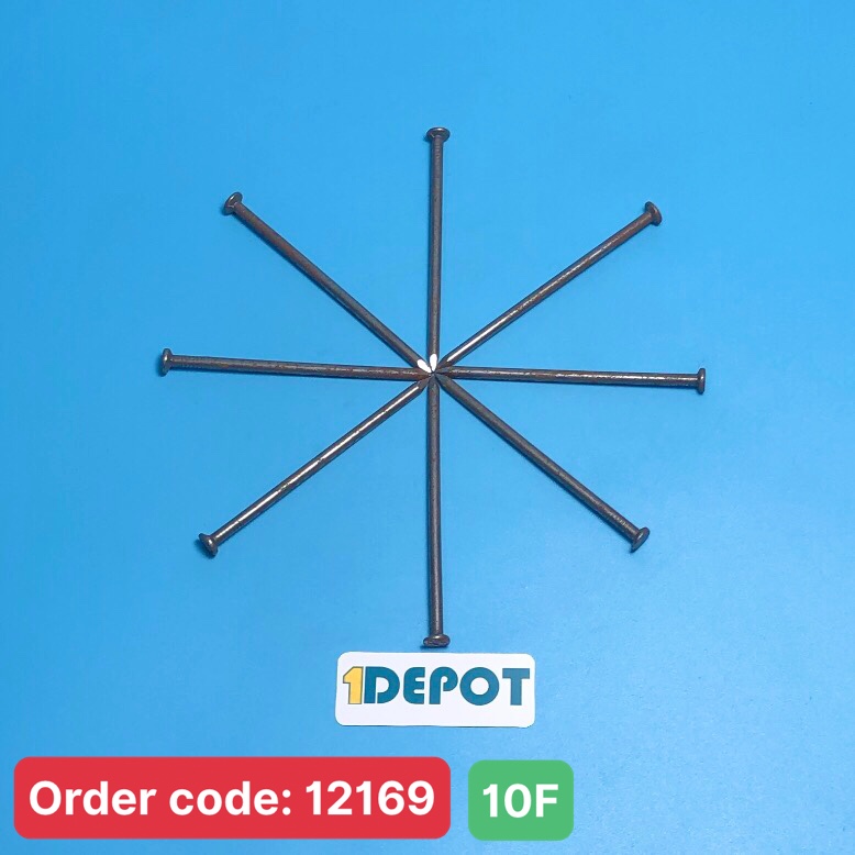 Đinh thép đen 10cm, đóng gói 100g