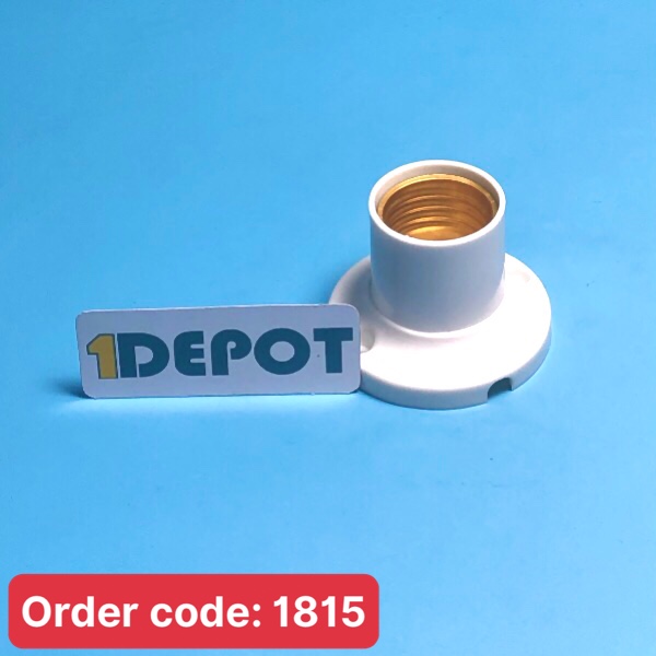 Đuôi đèn xoáy đứng gắng tường e27 dt-1 Tasaky màu trắng