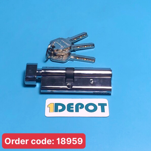 Lõi khoá dài 77mm KinLong KIL3247 dùng cho cửa Xingfa, loại lõi khóa 2 đầu chìa