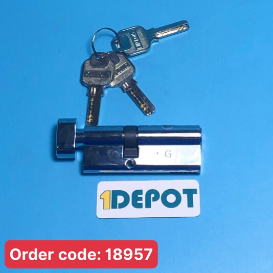 Lõi khoá dài 77mm KinLong KIL3247/T dùng cho cửa Xingfa, loại lõi khóa 1 đầu chìa mở trong