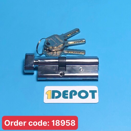 Lõi khoá dài 77mm KinLong KIL4732/T dùng cho cửa Xingfa, loại khóa 1 đầu chìa mở ngoài