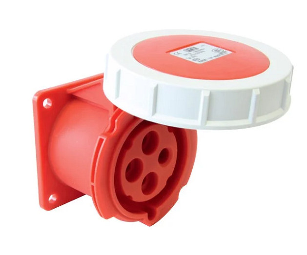 Ổ cắm gắn âm loại kín nước dạng thẳng (IP67) F3252 - 6, 32A - 5P - 400V