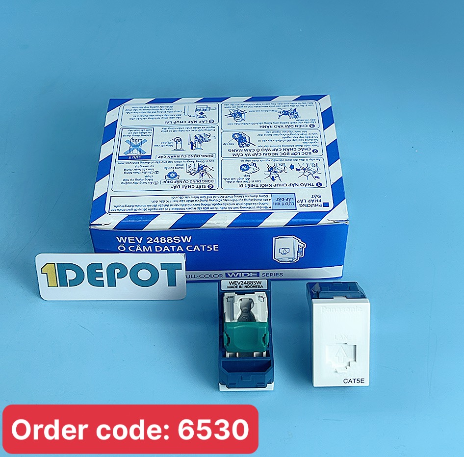 Ổ cắm mạng data CAT5 Panasonic WEV2488SW-CAT5