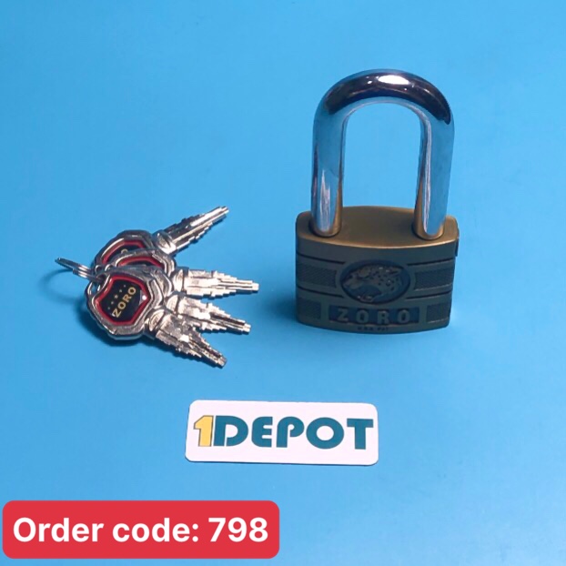 Ổ khoá zoro 6 phân, bấm đầu báo chìa kiếm càng dài