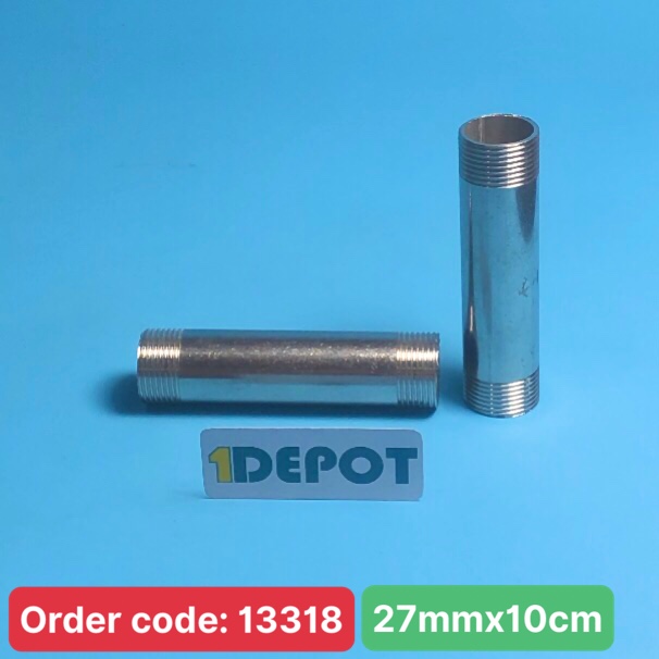 Ống nối 1 tấc inox phi 27 (DN20)