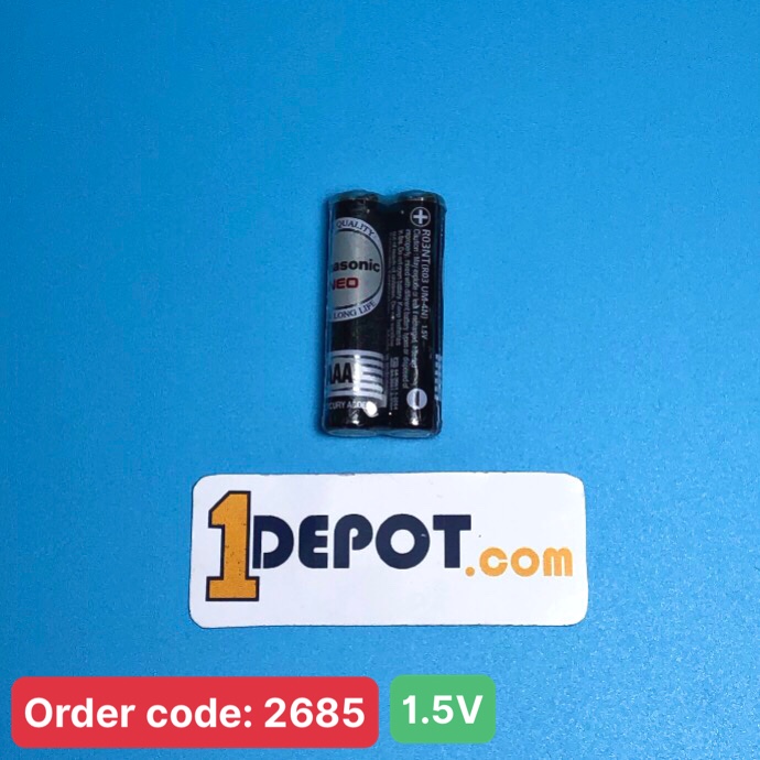 Pin than NEO Đũa AAA PANASONIC R03NT/2S-V, đóng gói 2 viên/ vỉ