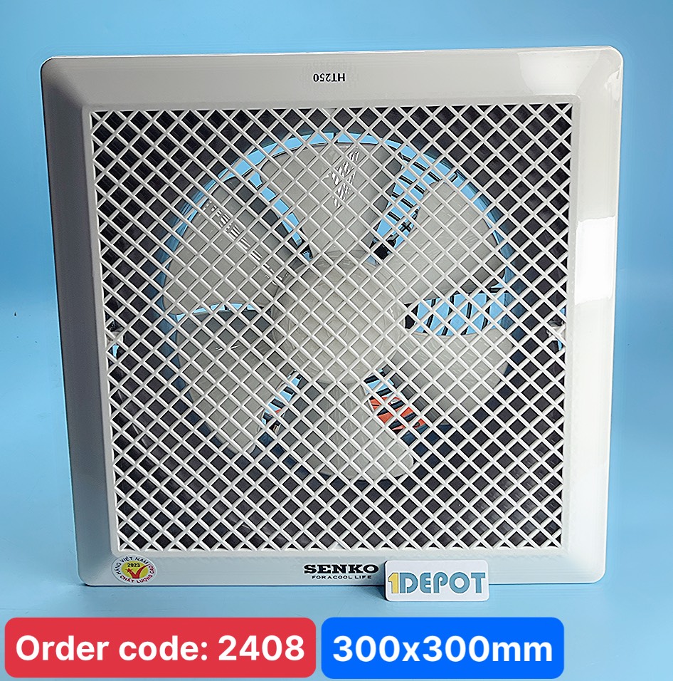 Quạt hút âm trần Senko HT250, công suất 40W, điện áp 220V, kích thước 30 x 30cm, lưu lượng gió 42 m3/phút