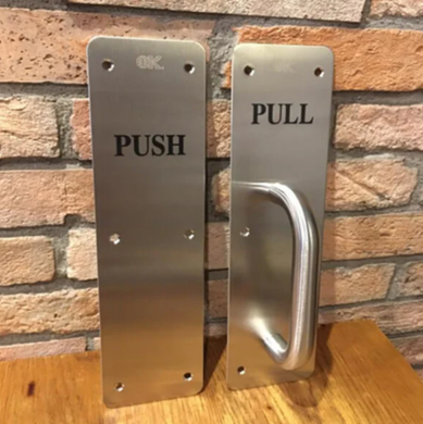 Tay nắm cửa PULL/PUSH Inox 304, dài 300mm