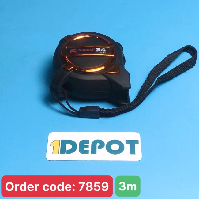 Thước cuộn 2 hệ 3m màu đen Kapusi K-2663
