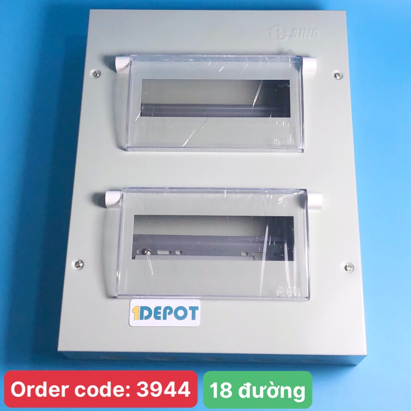 Tủ điện vỏ kim loại 18 đường Sino EM18PL/PS