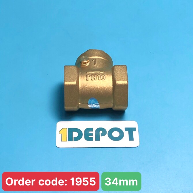 Van một chiều lá lật ø34 MINH HÒA MBV-PN10 DN25, chất liệu đồng