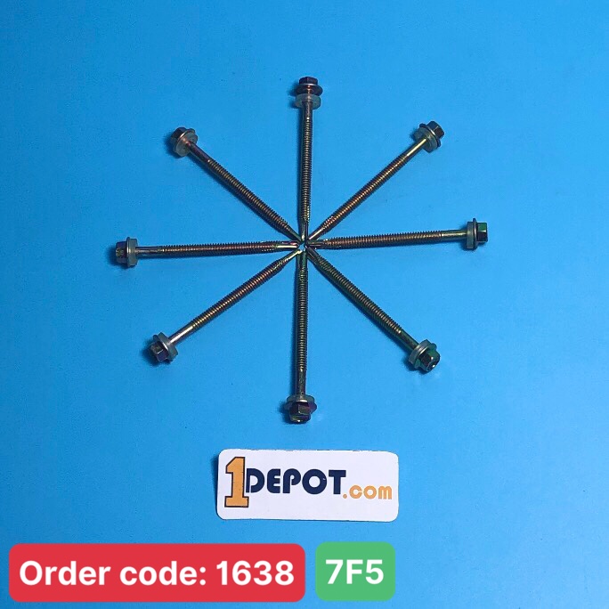 Vít bắn tôn, đuôi cá đầu lục giác 7F5, chất liệu sắt, đóng gói 100g(~8 con)