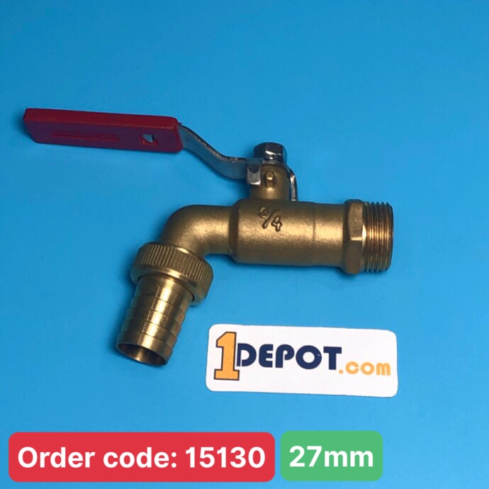 Vòi vườn đồng tay Inox ϕ27 Miha M6169