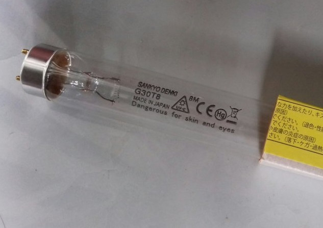 Bóng đèn diệt khuẩn UVC SankyoDenki G30T8, công suất 30W, chiều dài 90cm