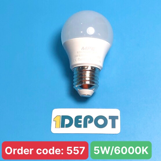 Bóng đèn Led Bulb 5W MPE LBD-5T, ánh sáng trắng