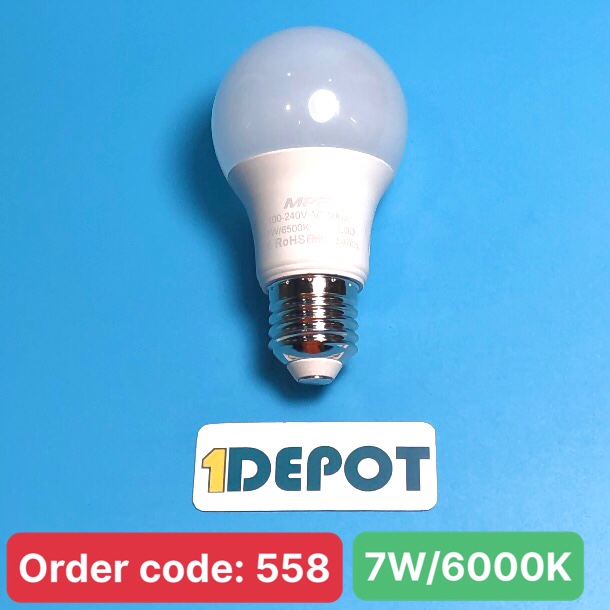 Bóng đèn Led Bulb 7W MPE LBD-7T, ánh sáng trắng