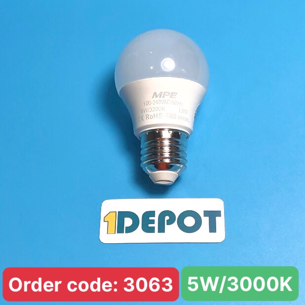 Bóng đèn led bulb MPE LBD-5V 5W ánh sáng vàng